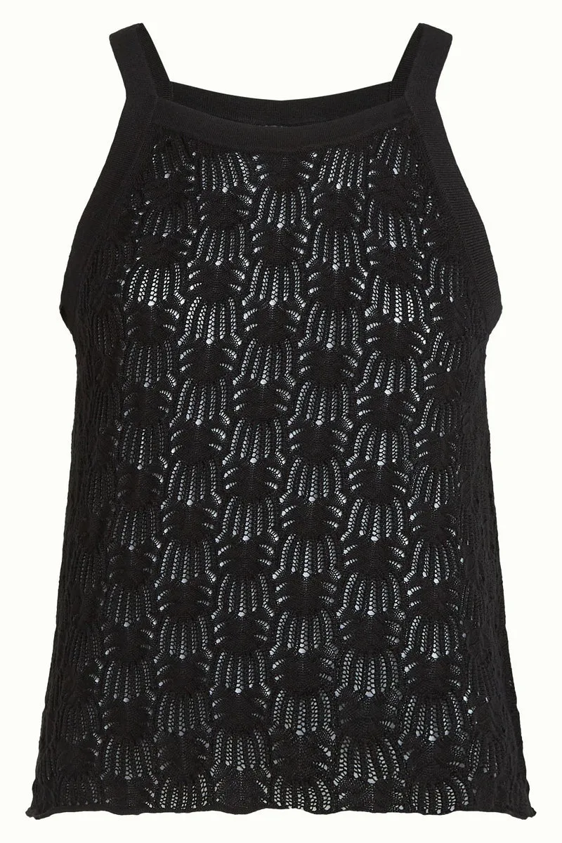 King Louie sofie top indi black