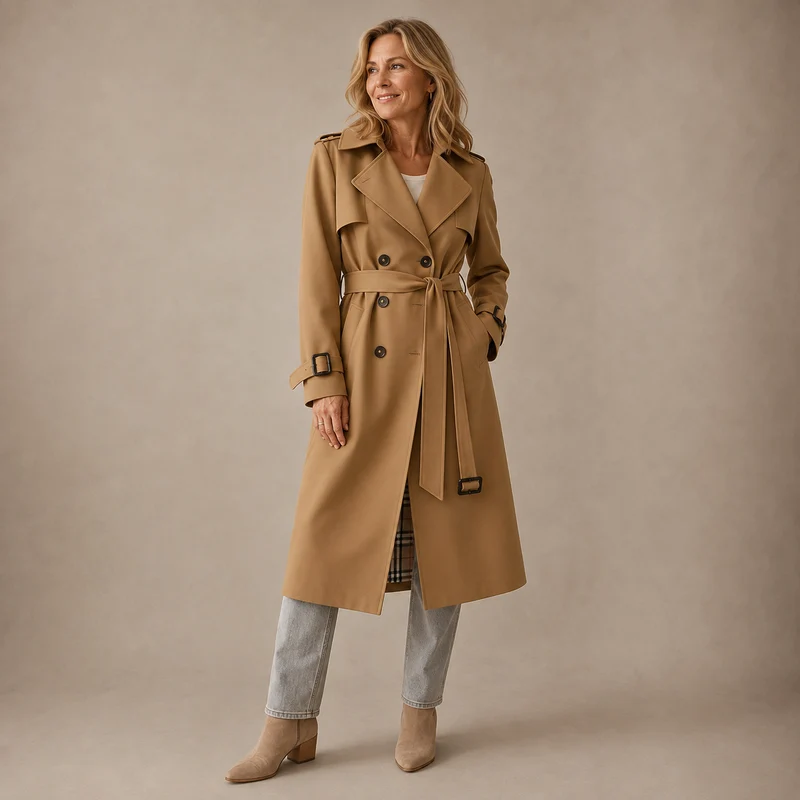 Xalviere | Sienna Klassieke Trenchcoat Tijdloze Stijl Dames