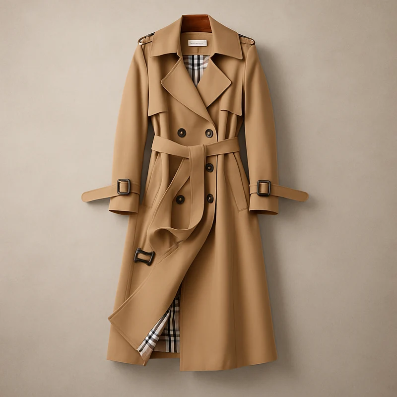 Xalviere | Sienna Klassieke Trenchcoat Tijdloze Stijl Dames