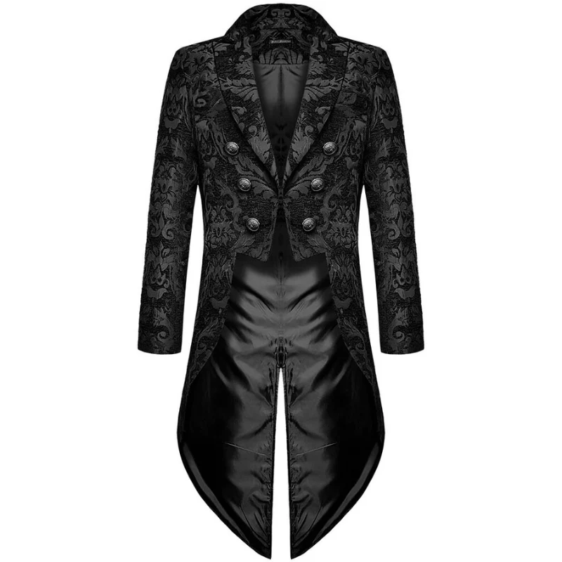 Heren Frack met Brokaatpatroon – Elegante Jas voor Feestelijke Gelegenheden