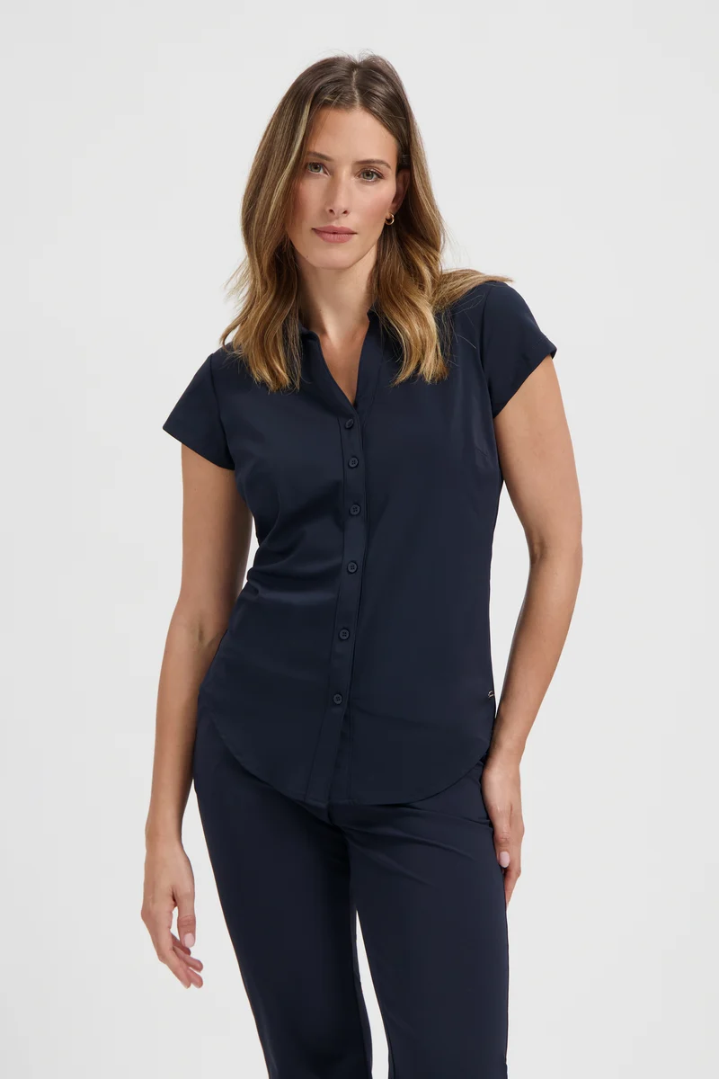 Travel Blouse Suzy Cap Blue L27.375.1066