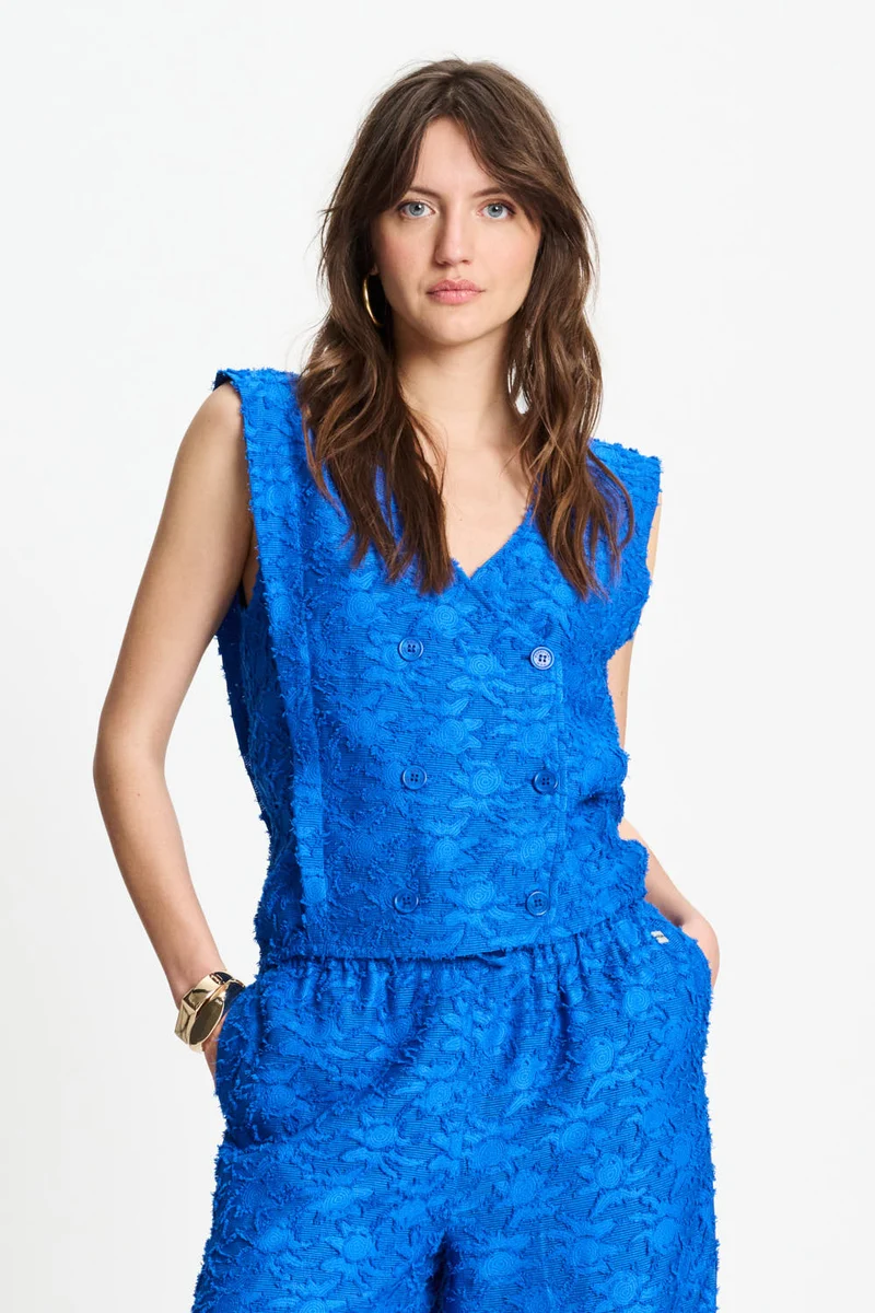 Top Ocean Blue Jacquard SP9540