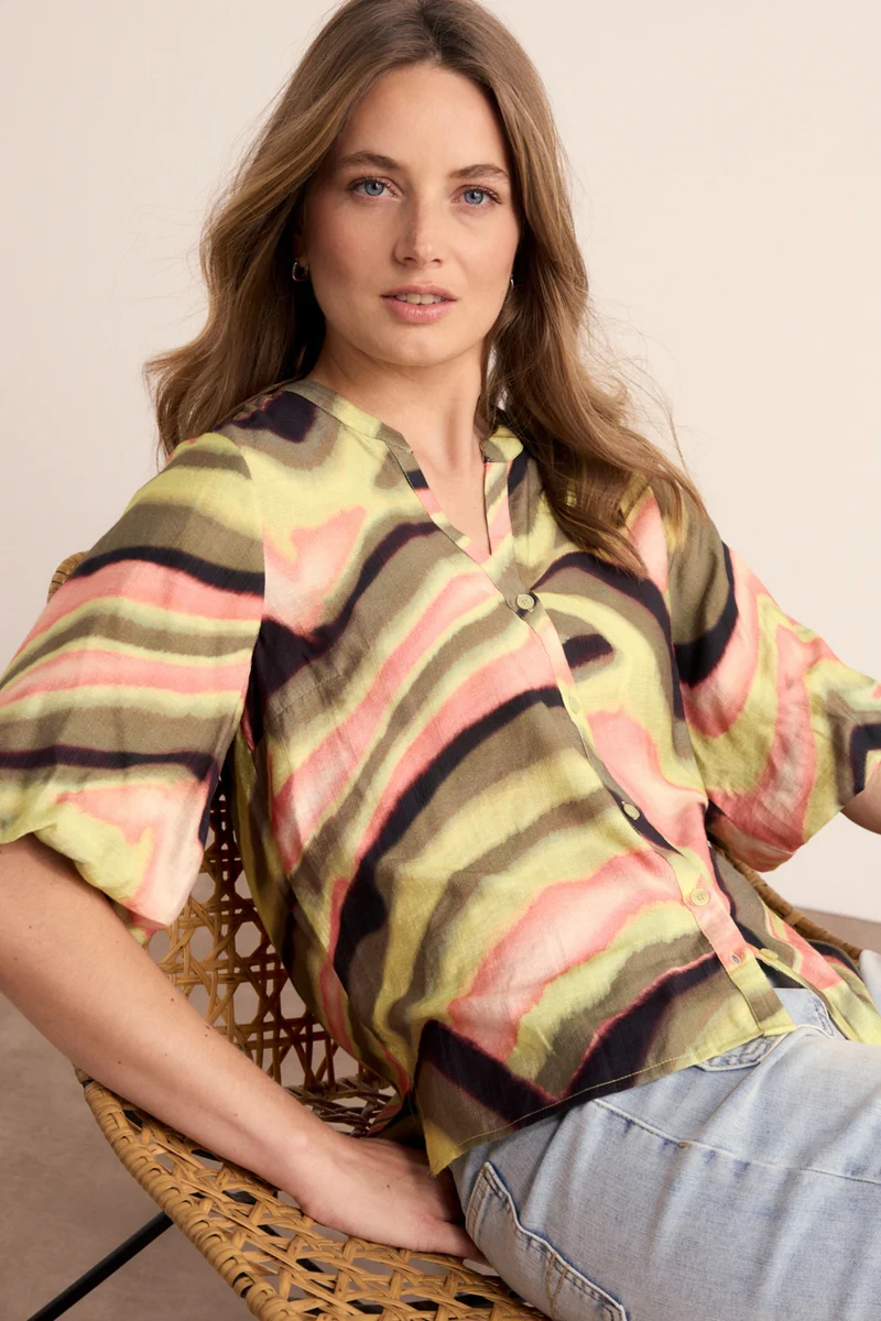 Blouse Sunset Desert Print Multi Colours C18-19-301 2