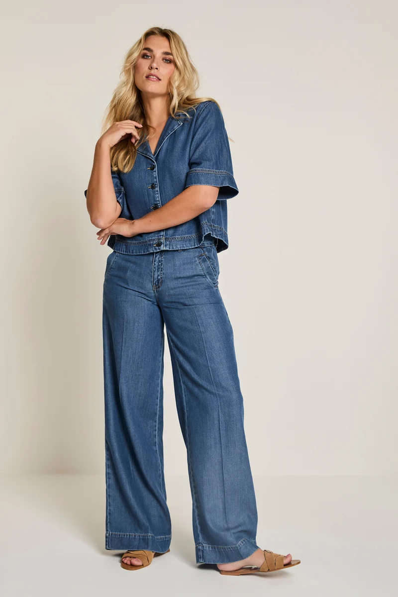 Broek Cloë Lyocell Blue SS261266343 L32