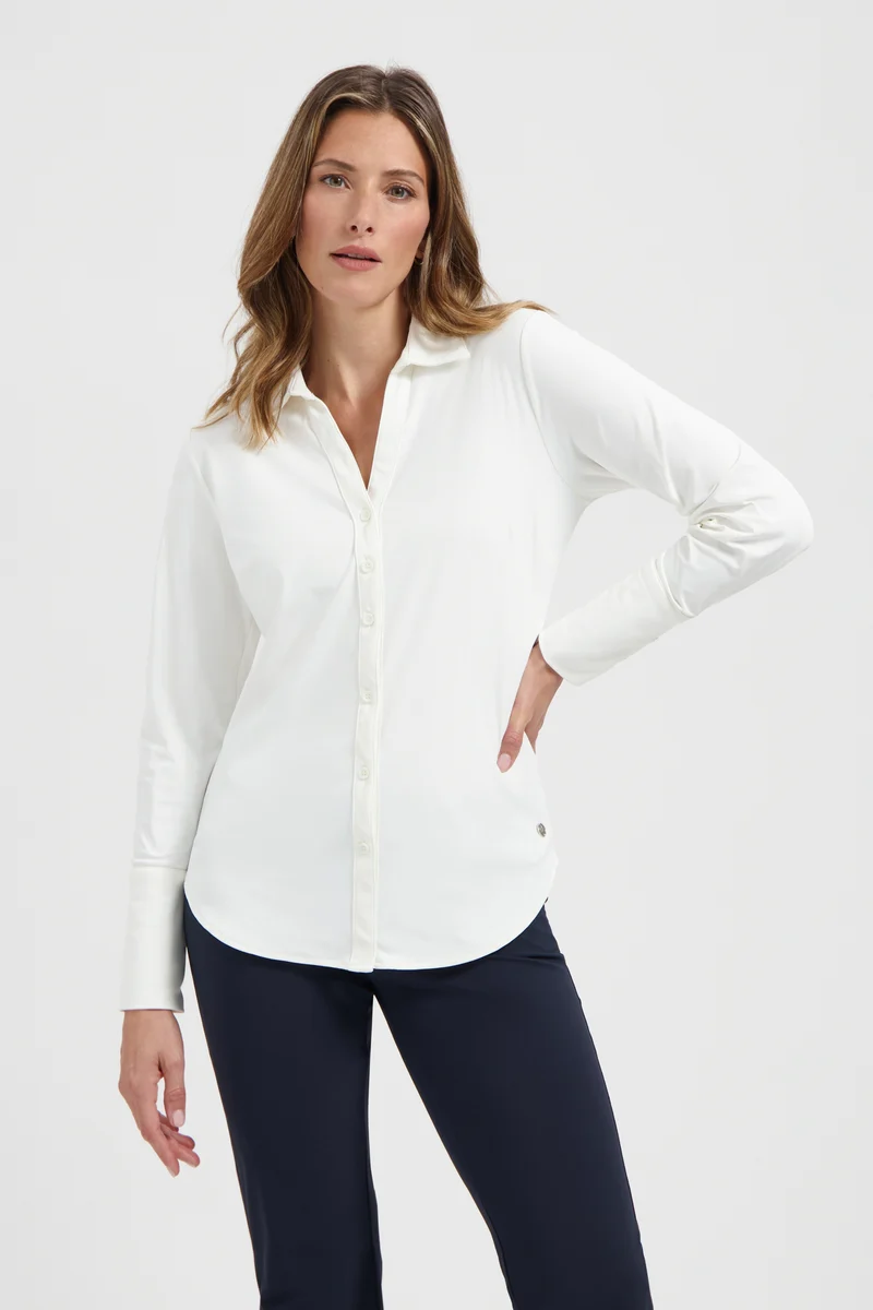 Travel Blouse Suzy Offwhite L27-375-0011