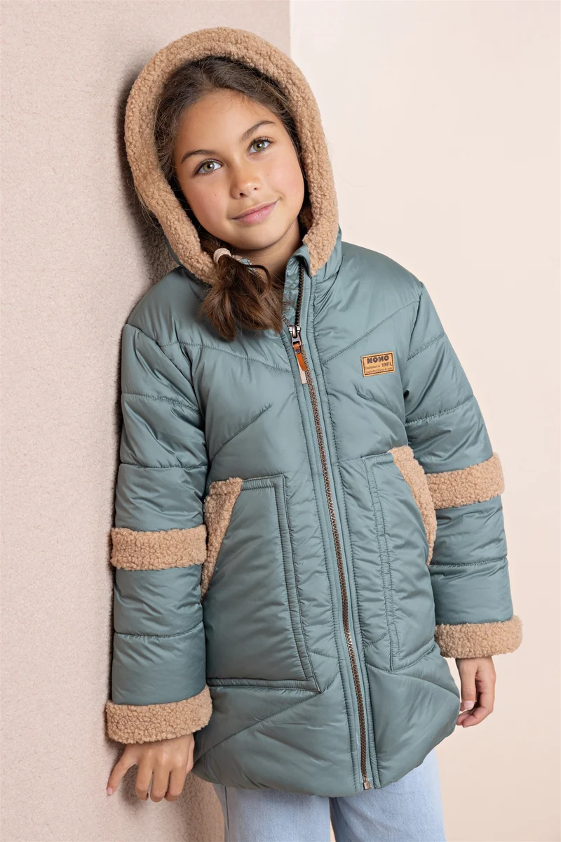 Betty Halflange Winterjas Donkergroen