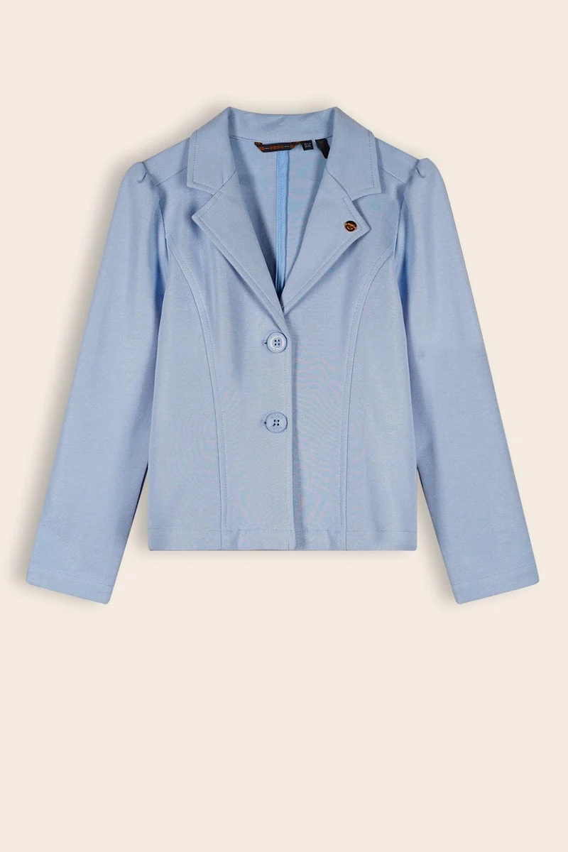Dip Blazer met Glansdraad Blauw
