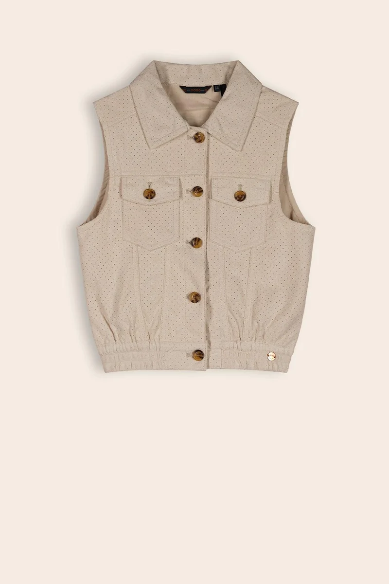 Dodhy Gilette Geperforeerd Suede Wit