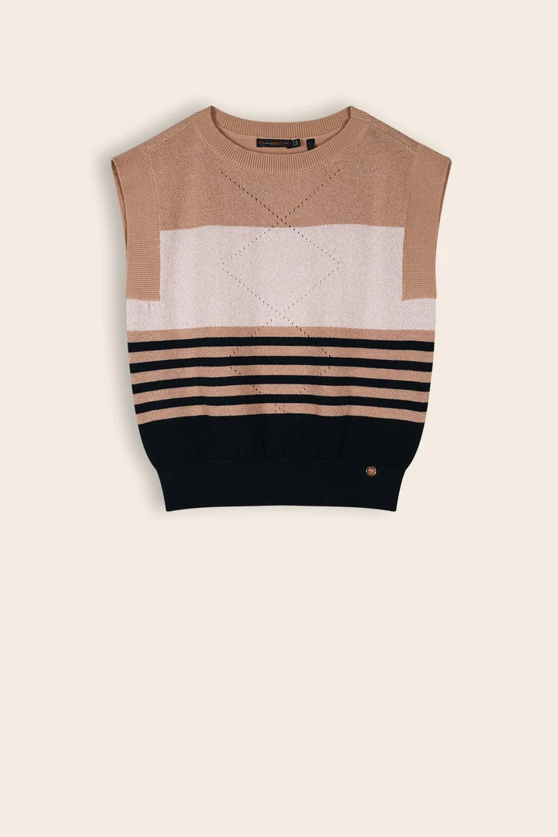 Kency Gebreide Spencer Navy