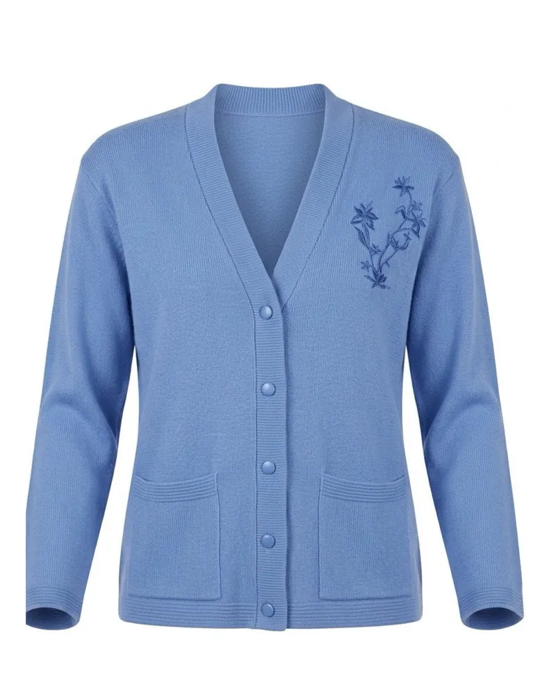 Forever Vest Met V Hals Rafblauw