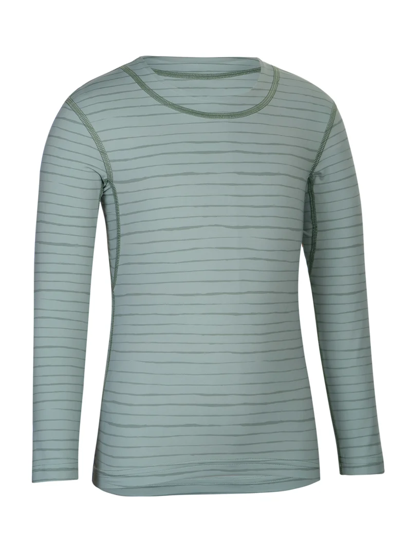Hyphen UV Shirt lange mouw Groen Gestreept