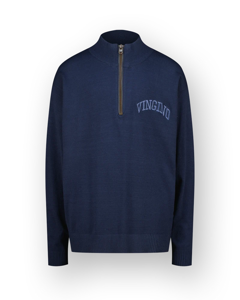 Flat knit Icon-halfzip