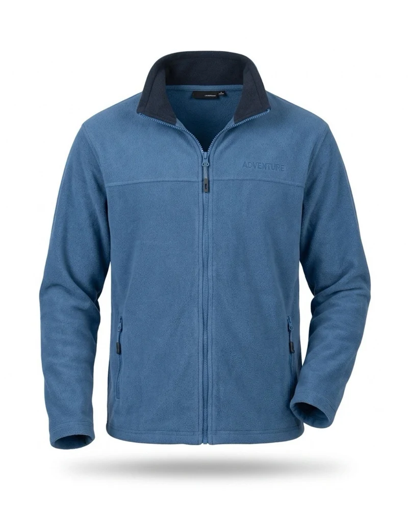Heren Sportief Fleece Vest Blauw
