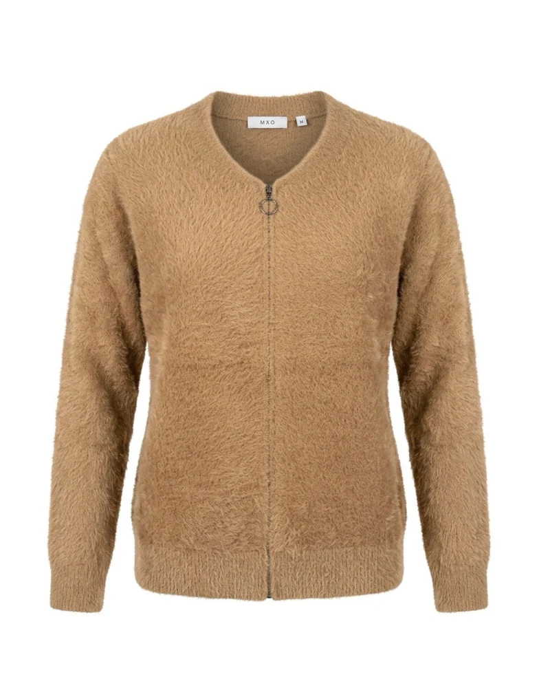 MXO Superzacht Bombervest met Rits Taupe
