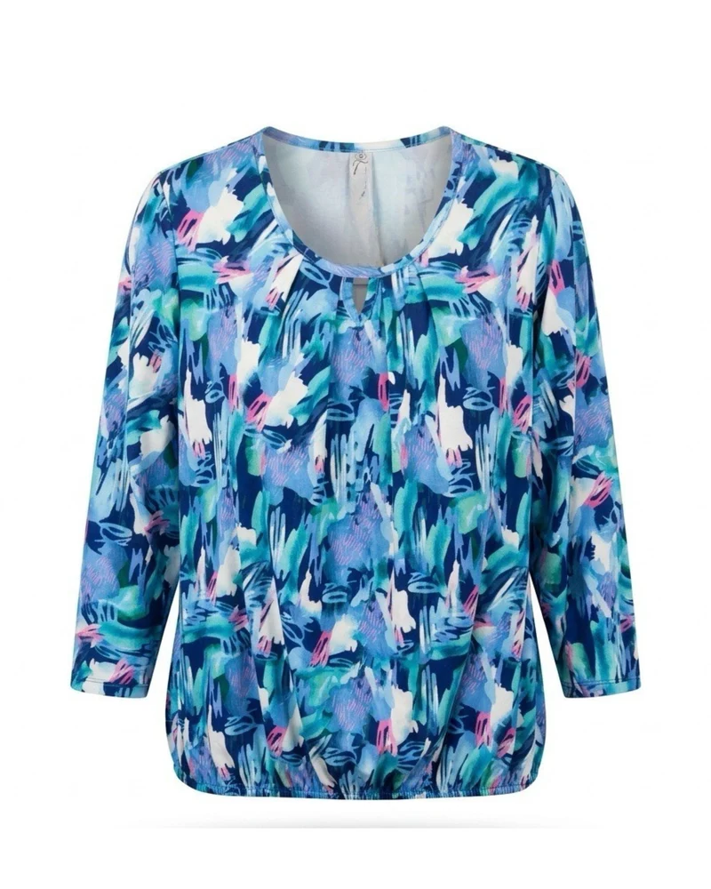 Blouson Shirt Dessin Blauw Marine Groen