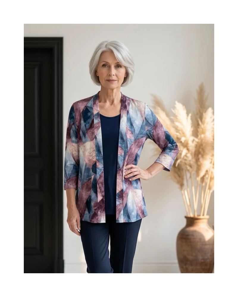 Two In One Twinset Rafblauw Oudroze Marine