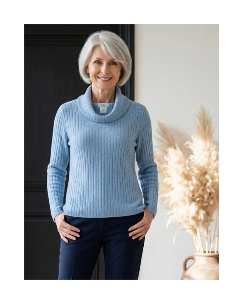 Sensia Fashion Blouson Trui Rafblauw