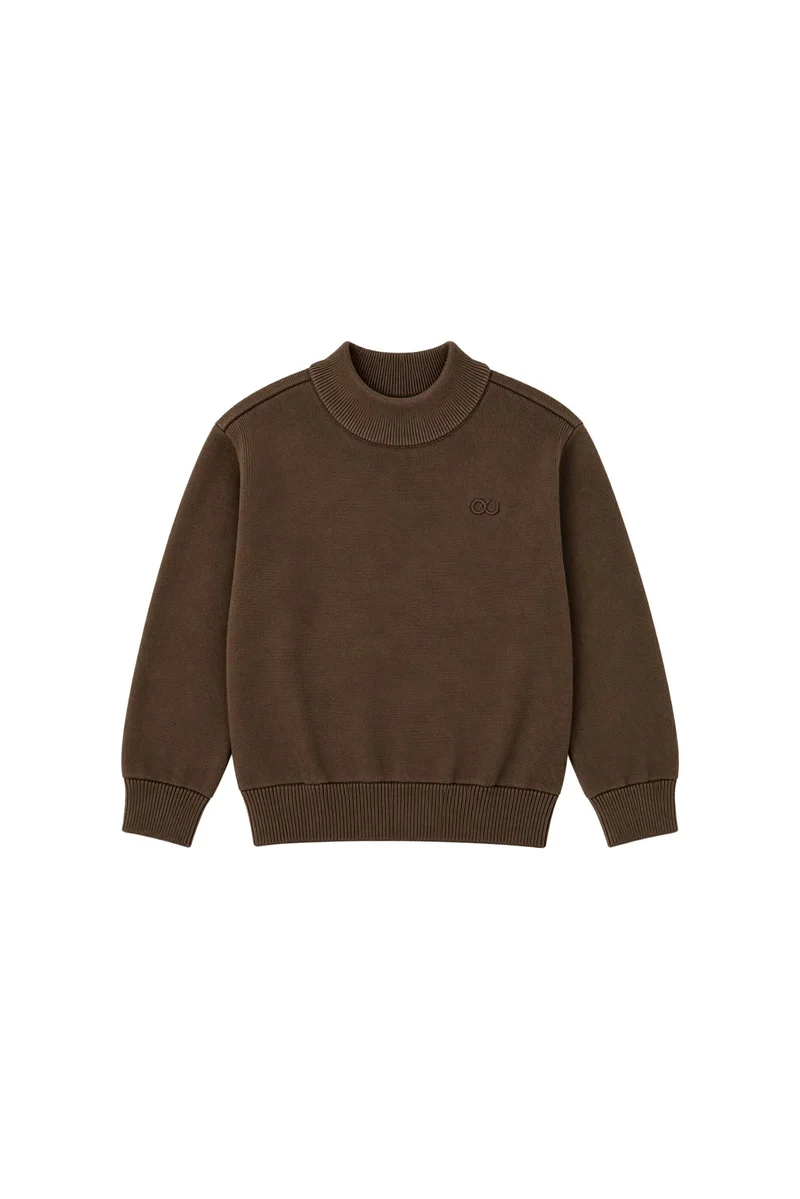 Oskar | Knit sweater | Choco
