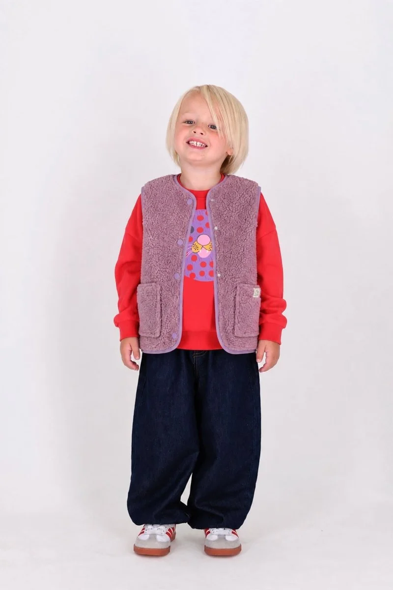 Rox Teddy Gilet Paars