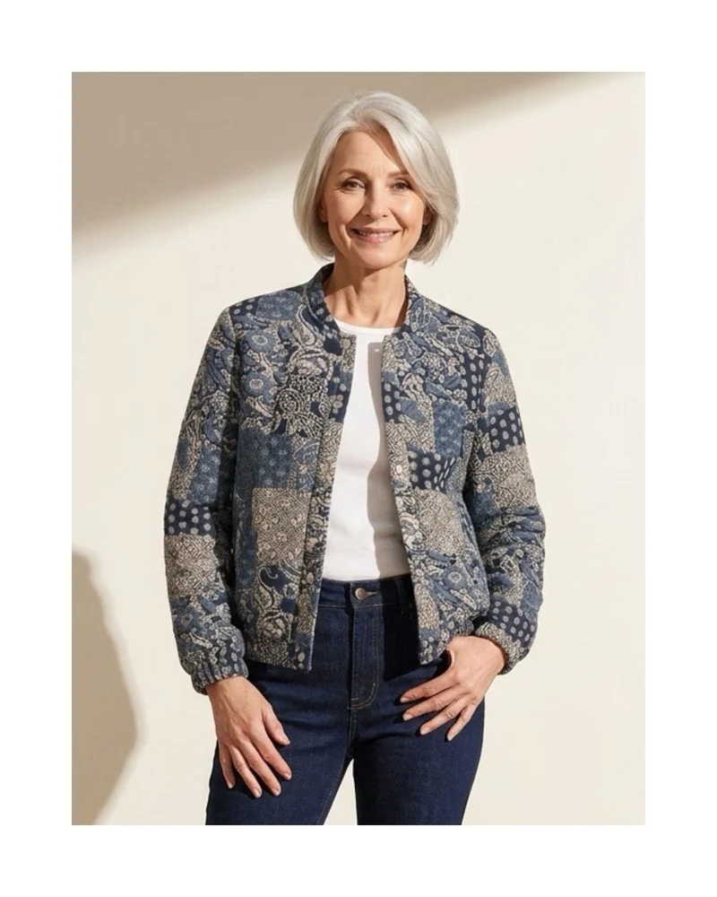 Sensia Bomberjasje met modern dessin Rafblauw Marine