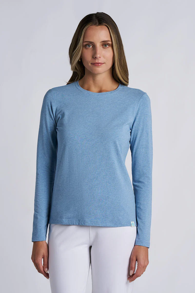 Coolibar - UV Shirt voor dames - Morada - Longsleeve - Blue Header