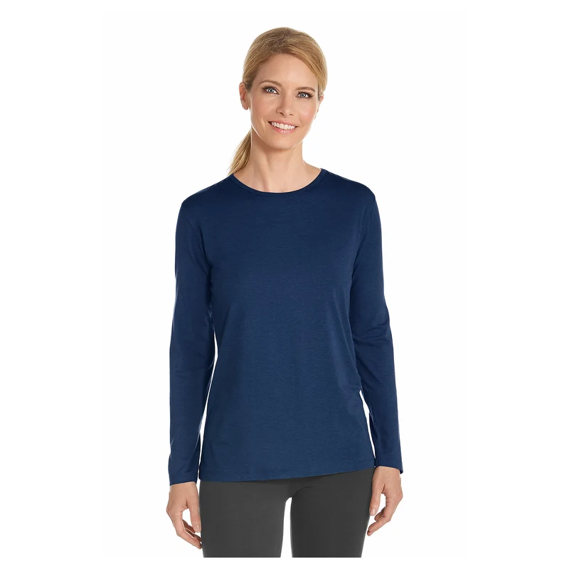 Coolibar - UV Shirt voor dames - Longsleeve - Morada - Navy