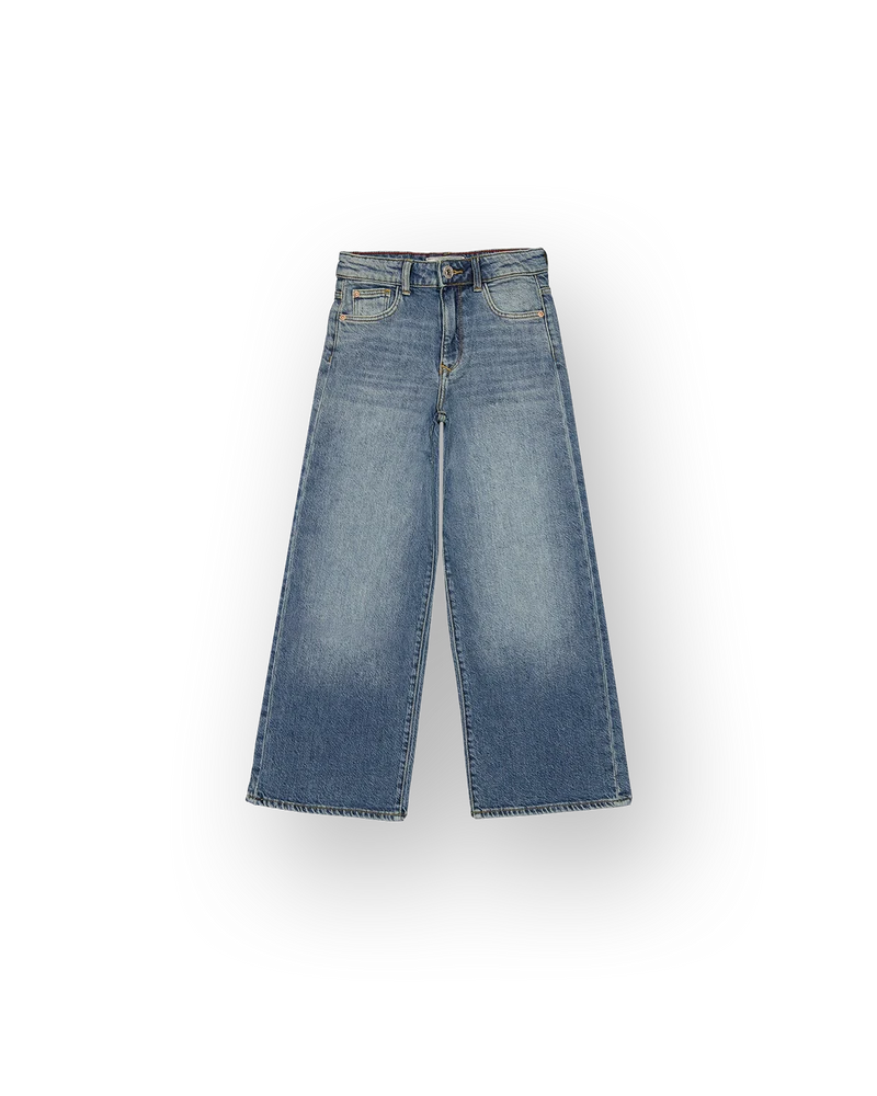 Meisjes Extra Wide Leg Jeans Cita Essential