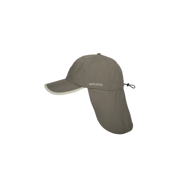 Hatland UV & Anti Mosquito Flap Cap Stone Olive