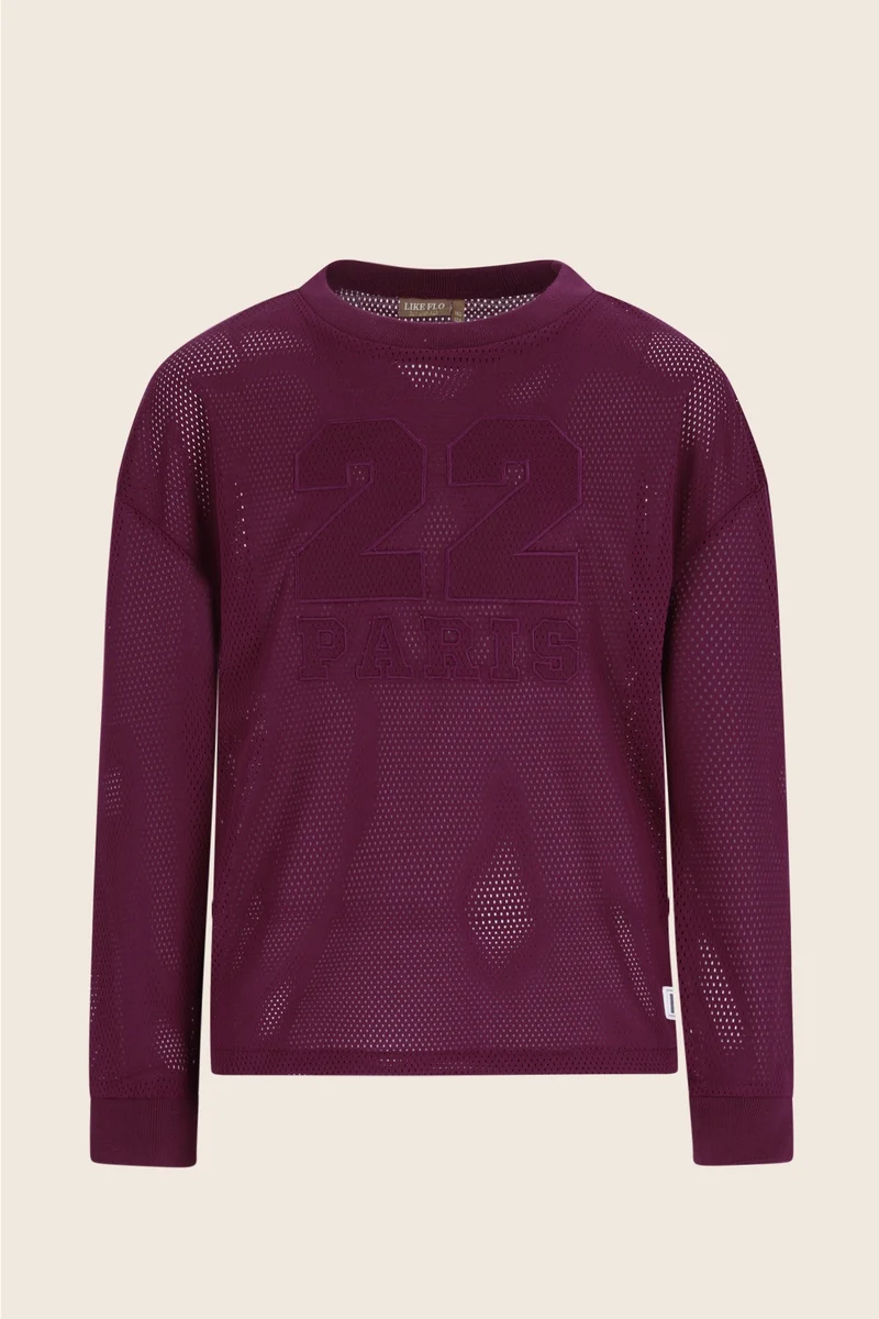 Emi Top Donkerrood