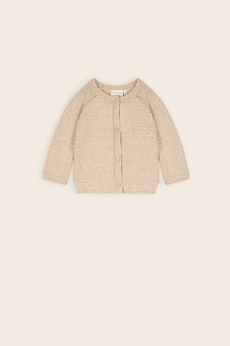 Kiki Gebreid Vest Oatmeal