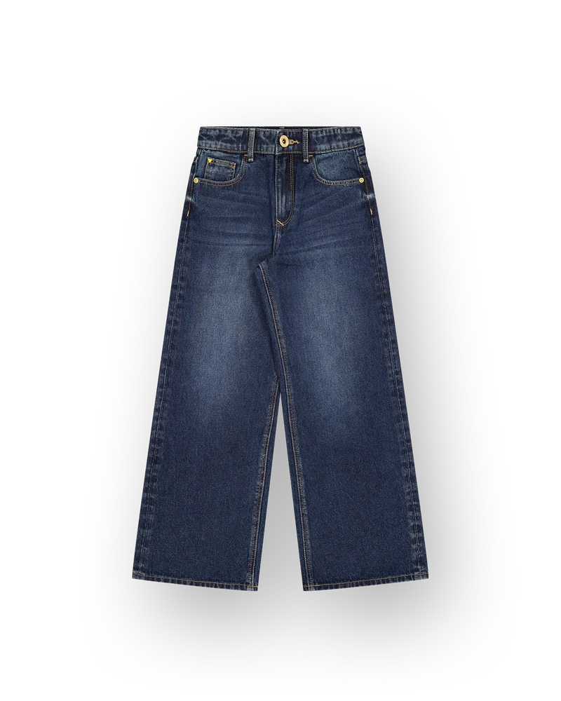 Meisjes Extra Wide Leg Jeans Cherry