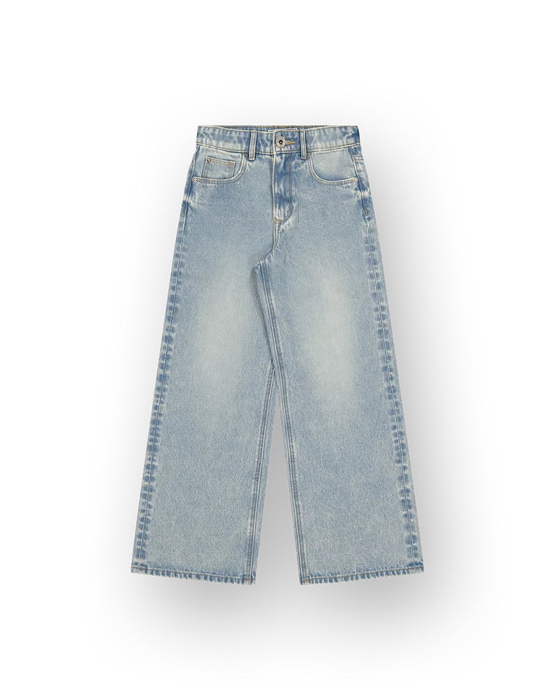 Meisjes Extra Wide Leg Jeans Cherry
