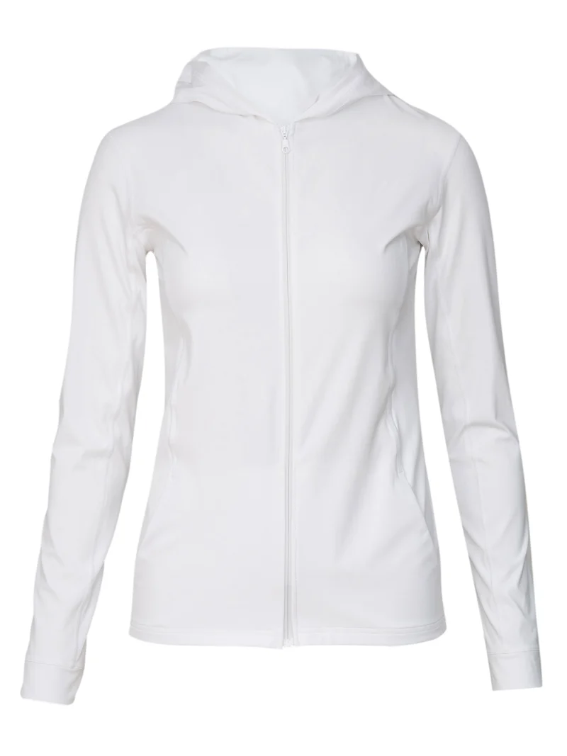 Hyphen - Dames UV Zomerjas met capuchon White