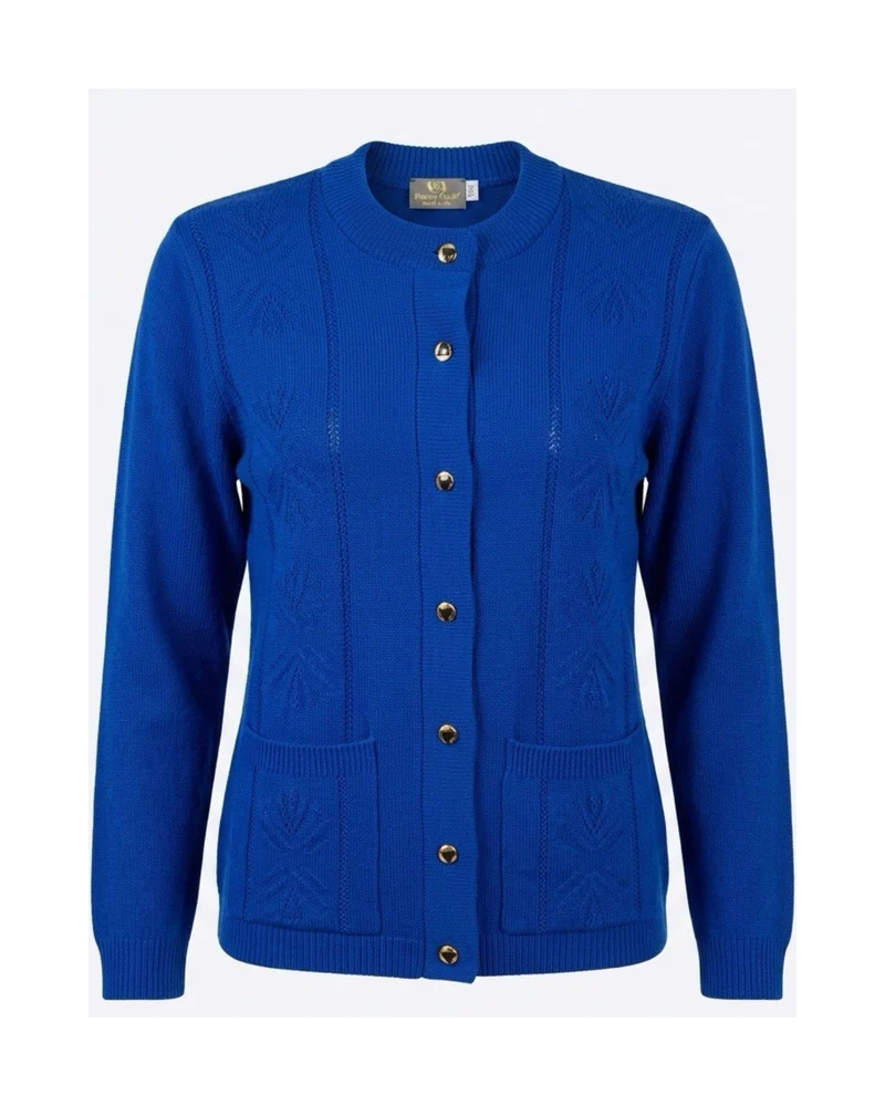 Forever Vest Met Kabelpatroon Kobaltblauw