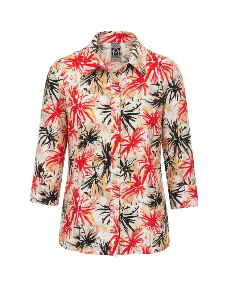 Sensia Blouses Bloemen Beige Oranje
