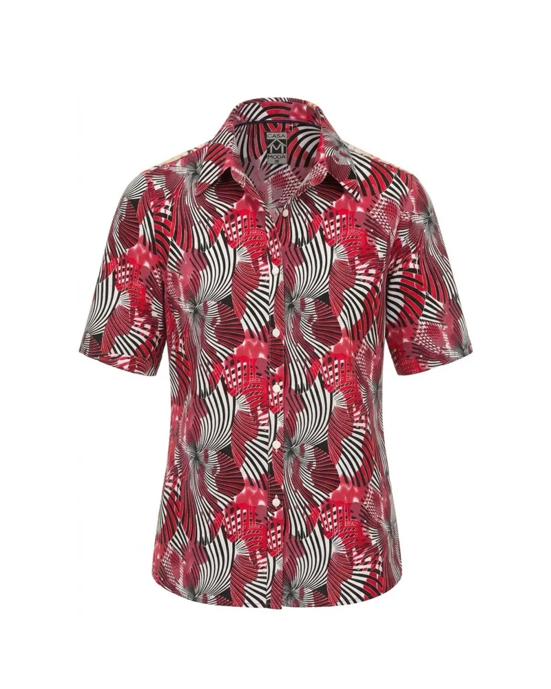 Sensia lange Blouse Rode Tinten