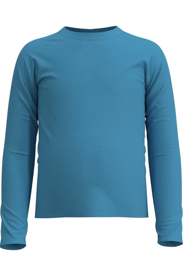 Coolibar - UV-shirt voor kinderen - Lange mouw - Sandshark - Malibu blue