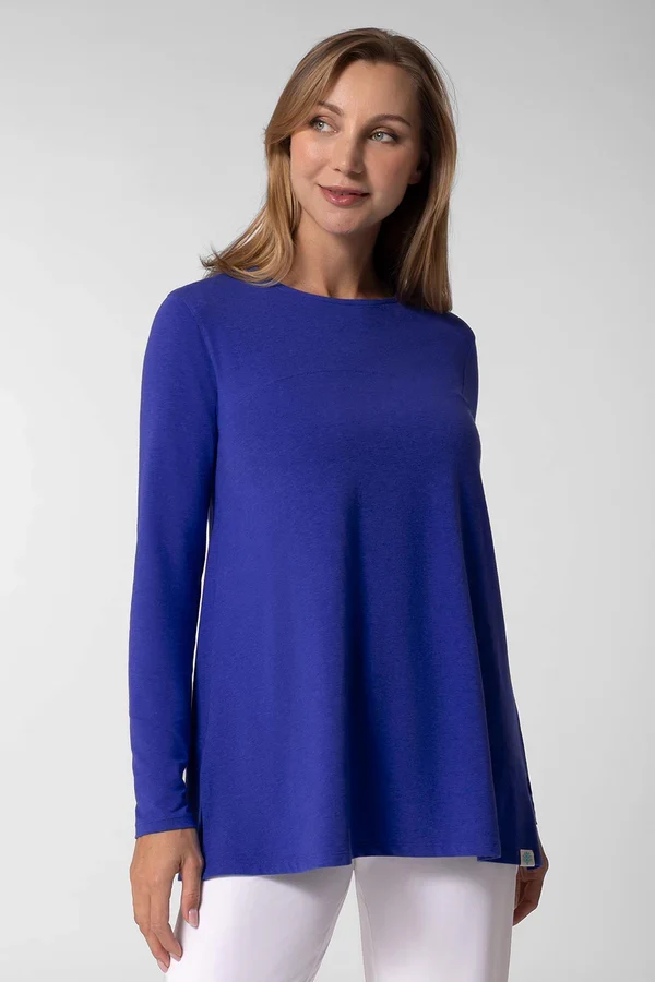 Coolibar - UV Shirt voor dames - Daybreak - Swing - Baja Blue