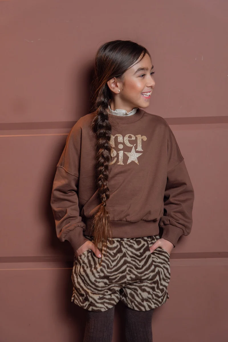 Danee Sweater Donkerbruin