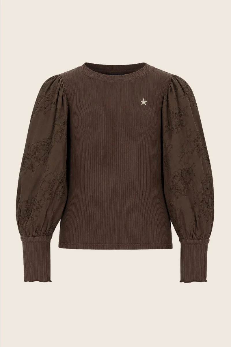 Eloise Top Donkerbruin