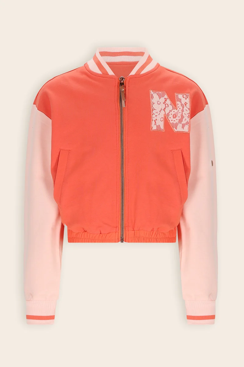 Devis Sweat Vest Koraal Oranje
