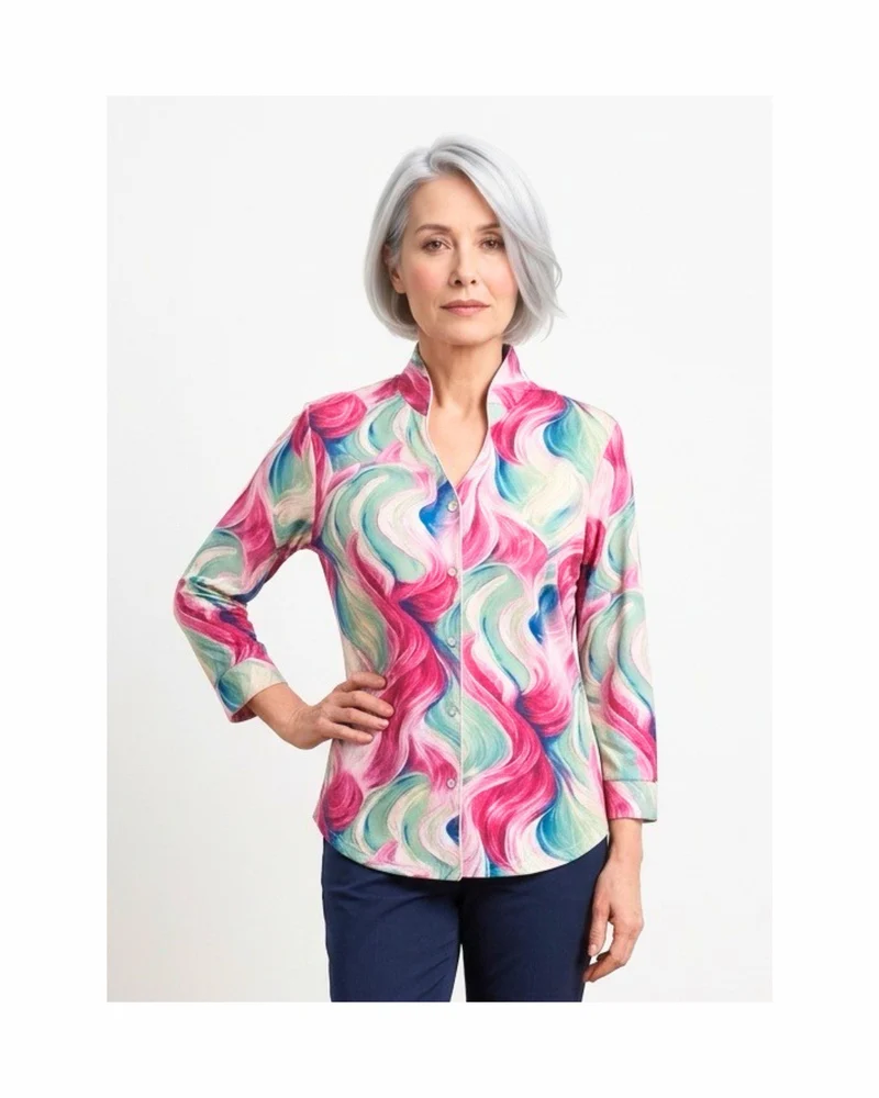 Blouses Fuchsia Groen