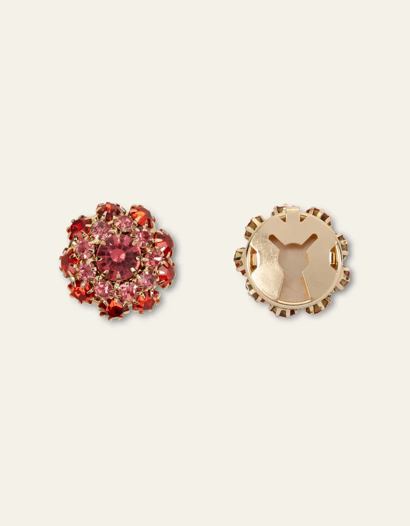 Beau Button Cover Set Red