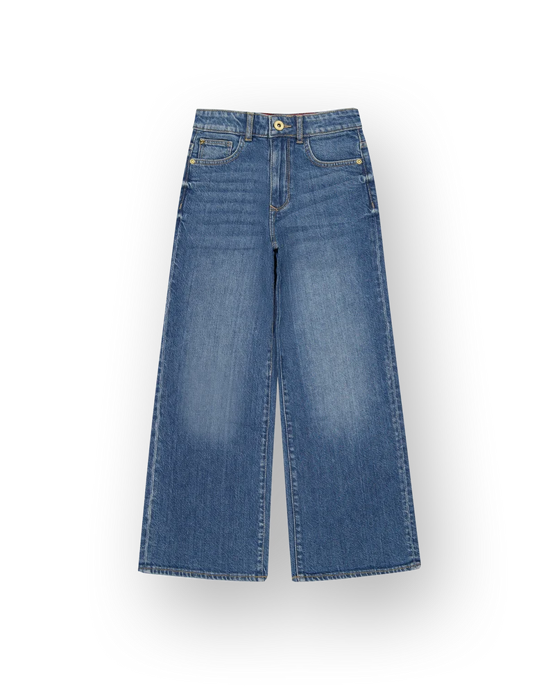 Extra Wide Leg Jeans Cherry