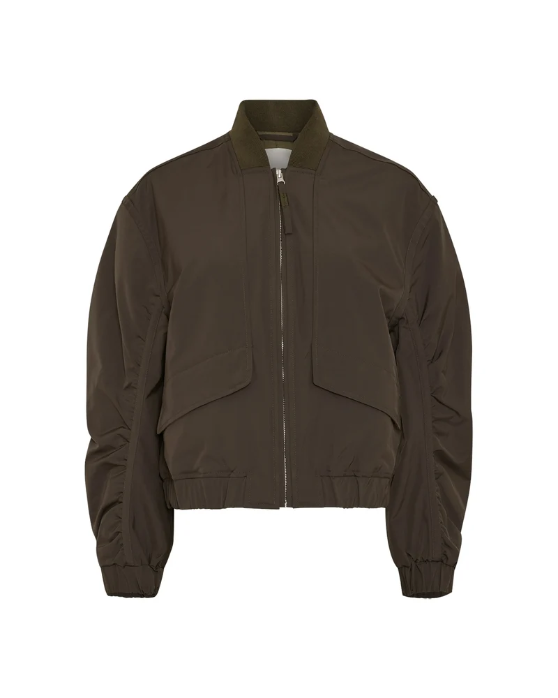 Donkerbruine bomber jacket kosher