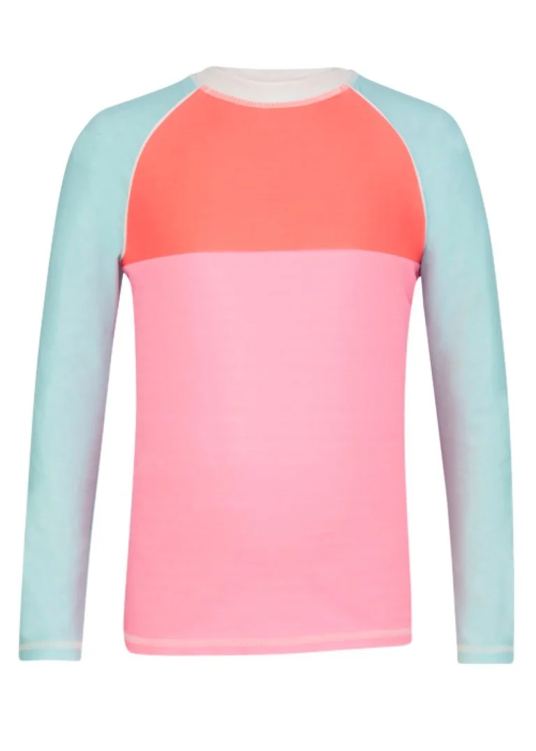 Snapper Rock - UV zwemshirt - Roze/ turquoise