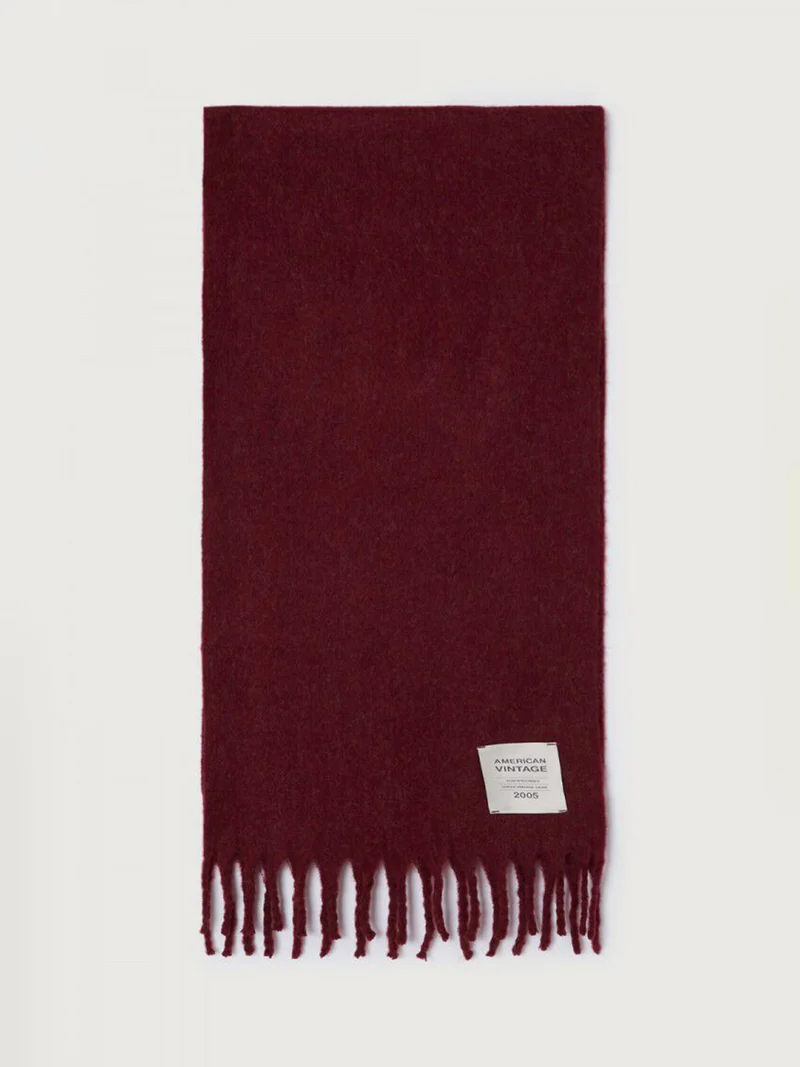 Bordeaux rode sjaal zinaco