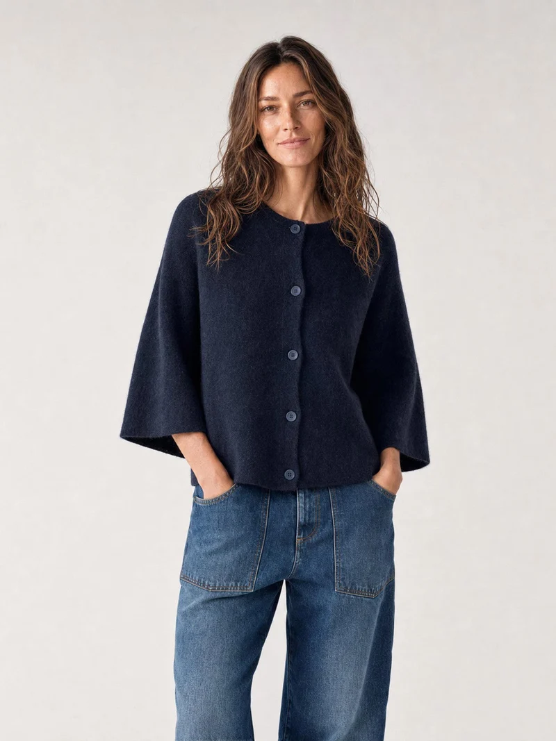 Gebreid vest mimosa