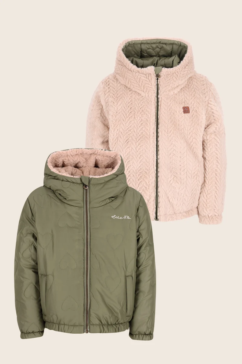 Aimee Reversible Jacket Donkergroen