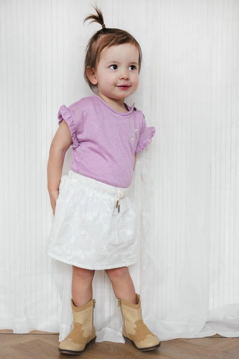 LikeFLO Top Gemma Metallic Lilac